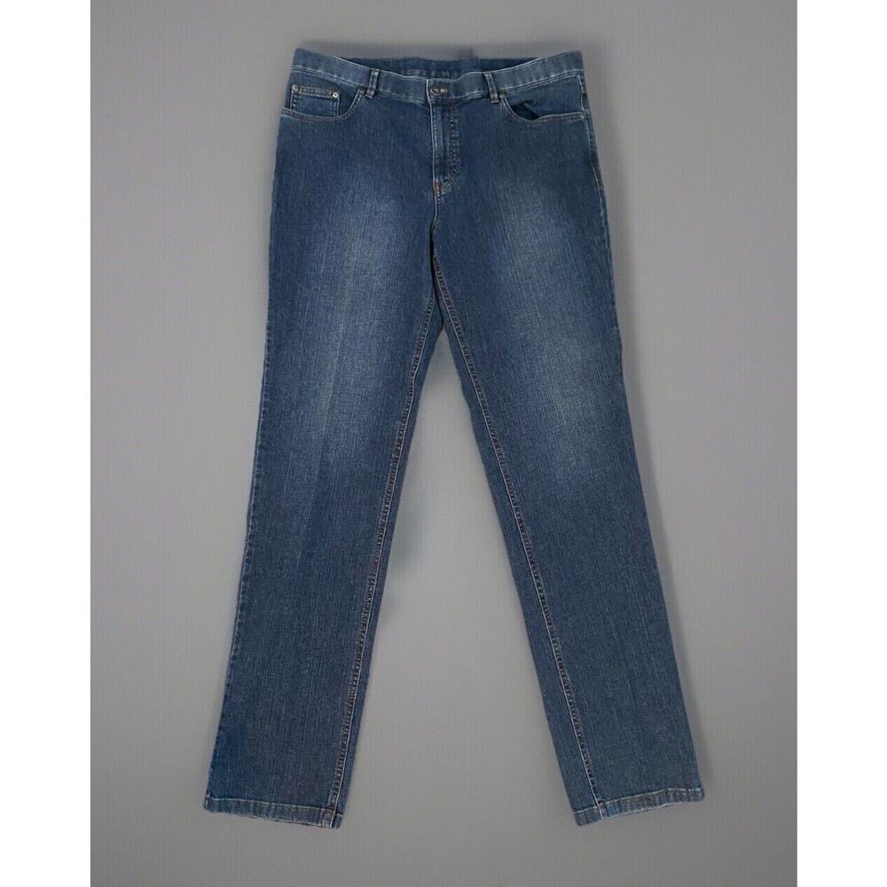 Vintage Bullock & Jones Jeans Men's 38" x 34" Blue Relaxed Straight Leg Denim